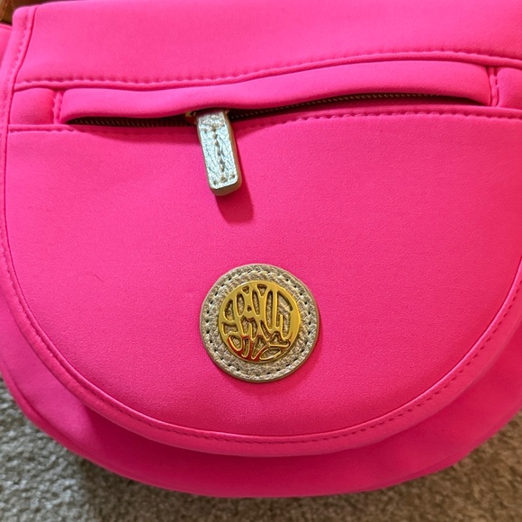 Lilly Pulitzer Neoprene Bright Pink Crossbody Bag - Picture 2 of 7